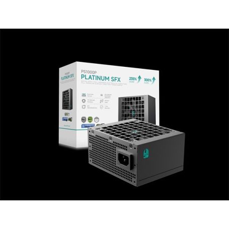 DeepCool Tápegység 1000W - Gamerstorm PS1000P (80 Plus Platinum, SFX, ATX3.1, Aktív PFC, 12cm)