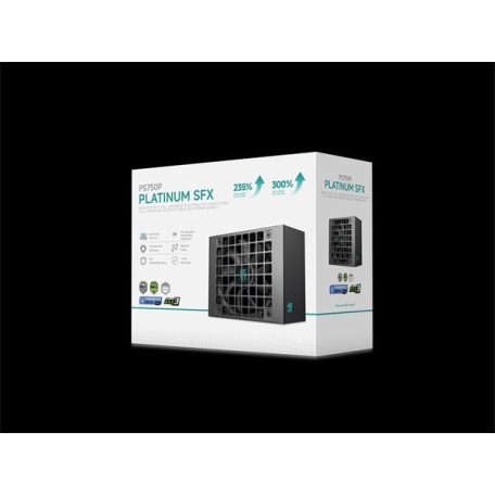 DeepCool Tápegység 750W - Gamerstorm PS750P (80 Plus Platinum, SFX, ATX3.1, Aktív PFC, 12cm)