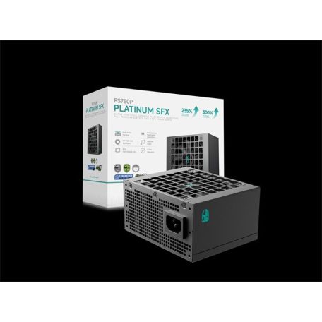 DeepCool Tápegység 750W - Gamerstorm PS750P (80 Plus Platinum, SFX, ATX3.1, Aktív PFC, 12cm)
