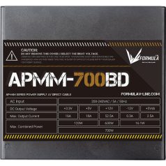   Formula Tápegység 700W - APMM-700BD (80 Plus Bronze, ATX3.1/PCIe 5.1, Aktív PFC, 12cm)