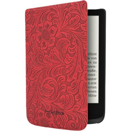 POCKETBOOK e-book tok -  PocketBook Shell 6" (Touch HD 3, Touch Lux 4, Basic Lux 2) Piros, virágmintával