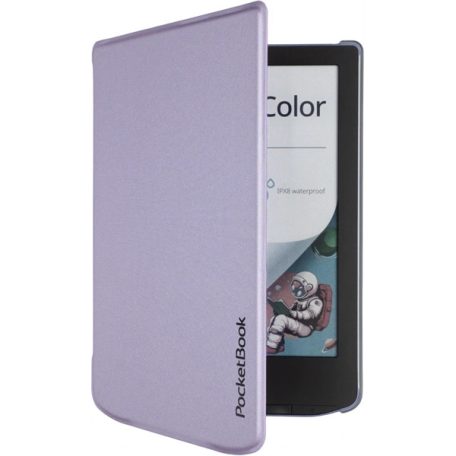 POCKETBOOK e-book tok -  PB619, PB629, PB634 Shell transparent strap gyári Tok lila
