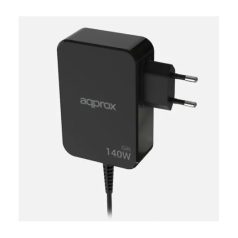   APPROX Telefontöltő - USB Type-C, 140W gyorstöltő + 1.8m kábel, Fekete
