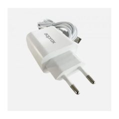   APPROX Telefontöltő - USB-A, 18W gyorstöltő, Fehér + 1m USB Type-C kábel, Fehér