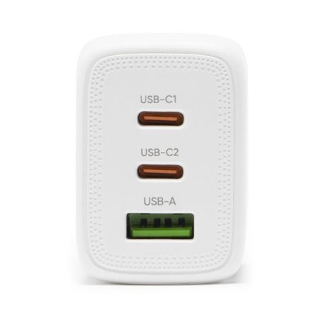Bluestork Hálózati töltő - PW-65-CCA/0C (2xUSB-C, USB-A, 65W, fehér)