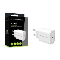   Conceptronic telefon töltő adapter - ALTHEA10W (USB-C, 25W, fehér)