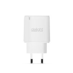   Delight Telefon töltő  - 1db Type-C PD20W gyorstöltéssel, Fehér