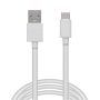   Delight kábel - USB-C töltőkábel (USB-C apa be-/kimenet; 1m, fehér)