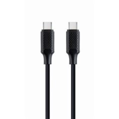   Gembird kábel - USB Type-C apa - USB Type-C apa 2.0 adat+töltőkábel 100W, Gyorstöltés, 1,5m, fekete)
