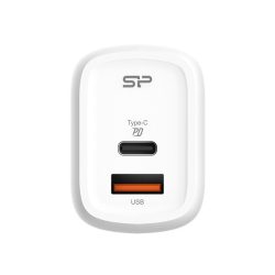 Silicon Power Telefon töltő - QM25, 1db Type-C + 1db USB-A QC3.0 (30W töltő, EU verzió)