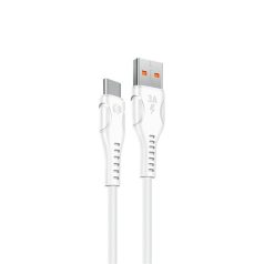   S-Link kábel - SL-X243 (3A, 15W, Gyorstöltés, Type-C, 100cm adat+töltőkábel, fehér)