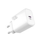 S-Link Hálózati töltő - SL-EC62PD (20W, QC4.0 Gyorstöltés,Type-C to Lightning, 100cm adat+töltőkábel, fehér)