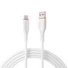 S-Link kábel - SL-X207E (2A, 12W, Gyorstöltés, Lightning, adat+töltőkábel, fehér, 1m)