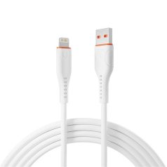   S-Link kábel - SL-X207E (2A, 12W, Gyorstöltés, Lightning, adat+töltőkábel, fehér, 1m)