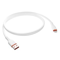   S-Link kábel - SL-X207E (2A, 12W, Gyorstöltés, Lightning, adat+töltőkábel, fehér, 1m)