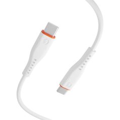   S-Link kábel - SW-C135 (3A, 60W, Gyorstöltés, Type-C to Type-C, adat+töltőkábel, 2m, fehér)