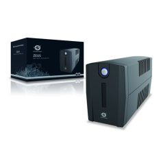   Conceptronic Szünetmentes  850VA - ZEUS02ES (2x Schuko, line-interaktív, RJ45 vonalvédelem, USB, fekete)