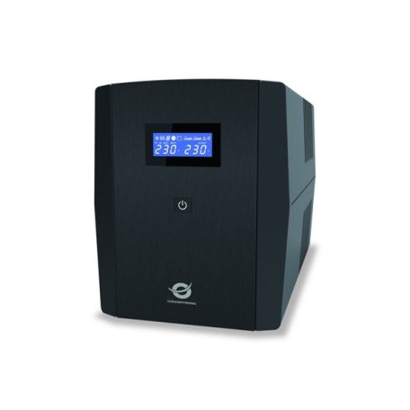 Conceptronic Szünetmentes Elosztósor  650VA - ZEUS05E (6x Schuko, Off line, RJ45 vonalvédelemm, fekete)