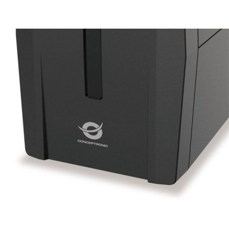 Conceptronic Szünetmentes  1000VA - ZEUS07E (4x IEC C13, line-interaktív, RJ45 vonalvédelem, HID USB, fekete)