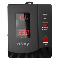   NJOY Toroid Transzformátor 2000VA - Alvis 2000 AVR (Kimenet: 2x Shucko, LCD kijelző, indítás késleltetés)