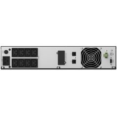   NJOY Szünetmentes 3000VA - Argus 3000 (8 IEC C13, line-interaktív, RJ45, RS232, USB, szoftver, LCD kijelző, 2U rack)