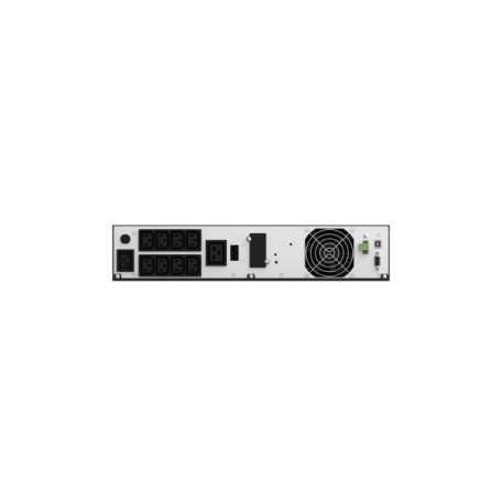 NJOY Szünetmentes 3000VA - Aster 3K (8x IEC C13, On-line, RS232, USB, szoftver, LCD kijelző, 2U rack)