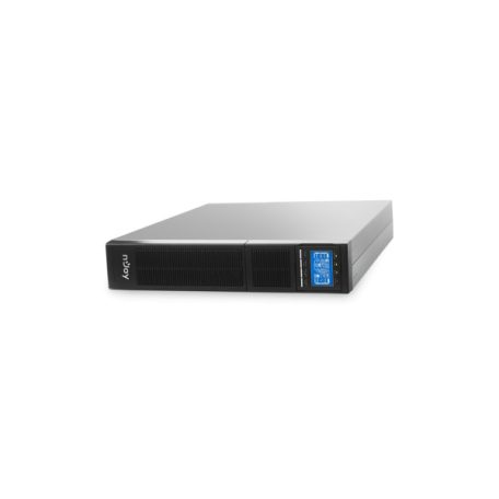 NJOY Szünetmentes 6000VA - Balder 6000 (On-line, RS232, USB, szoftver, LCD kijelző 2U rack) akkumulátor nélkül!