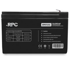   RPC Akkumulátor - GP07121L (12V/7Ah, T1/F1, zárt, gondozás mentes, AGM)
