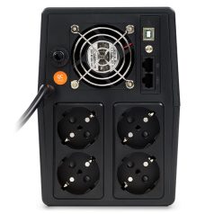   NJOY Szünetmentes 2000VA - Horus Plus 2000 (4 Schuko, line-interaktív, RJ45 védelem, USB, szoftver, LCD kijelző, fekete)