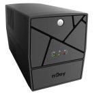 NJOY Szünetmentes  2000VA - Keen 2000 (4 Schuko, line-interaktív, fekete)