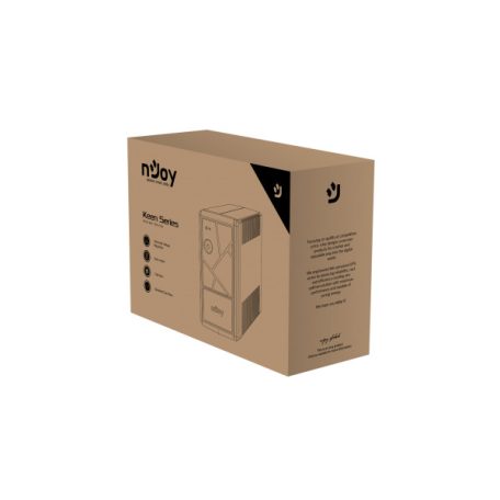 NJOY Szünetmentes  600VA - Keen 600 (2 Schuko, line-interaktív, fekete)