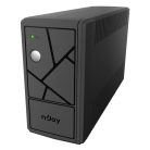 NJOY Szünetmentes  800VA - Keen 800 (2 Schuko, line-interaktív, fekete)