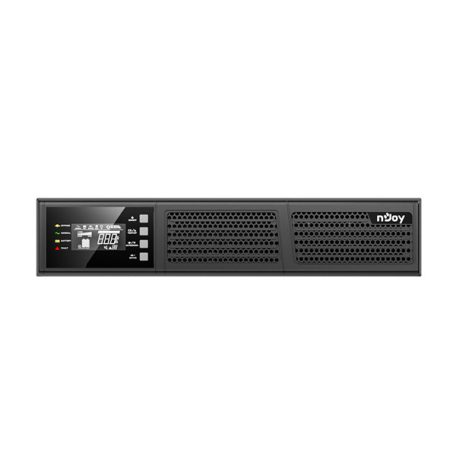 NJOY Szünetmentes 1000VA - Runa 1000 (On-line, RS232, USB, szoftver, LCD kijelző, 2U rack)