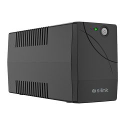 S-Link szünetmentes 600VA - FORCE U6 (600VA, 12V7Ah*1, 360W, Line-Interactive, 2 db töltő aljzat)