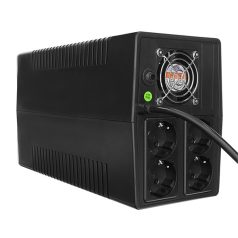   S-Link szünetmentes 1000VA - MIGHT U100 (1000VA, 12V7Ah*2, 600W, Line-Interactive, 4 schuko)