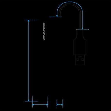 Advance USB Hub - XPAND SMART (USB-A to 4x USB-A3.0, szürke)