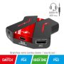   Spirit of Gamer Egér/Billentyűzet adapter konzolokhoz - SOG-CONV2 (Audio, 3x USB-A, 2x USB-C, Nintendo/PS4/PS3/Xbox One)