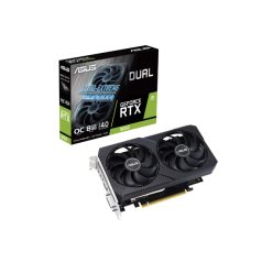   Asus Videokártya - nVidia DUAL-RTX3050-O8G-V2 (8192MB, GDDR6, 1852/14000 Mhz, 128bit, HDMI/DP/DVI)