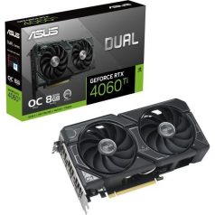   Asus Videokártya - nVidia DUAL-RTX4060-O8G-V2 (8192MB, GDDR6, 2535/17000 Mhz, 128bit, 1xHDMI2.1, 3xDP1.4)