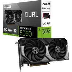   Asus Videokártya - nVidia DUAL-RTX5060-O8G-A (8192MB, GDDR7, 128bit, 1xHDMI, 3xDP)