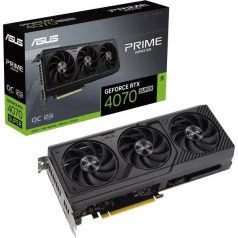   Asus Videokártya - nVidia PRIME-RTX4070S-O12G (12288MB, GDDR6X, 2520/21000 Mhz, 192bit, 1xHDMI, 3xDP)