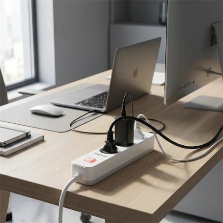 S-Link Túlfeszültségvédő - SPG301S (1,5m, 750 Joule, 16A, 3680W, 3db schuko, fehér)