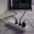 S-Link Túlfeszültségvédő - SPG301S (1,5m, 750 Joule, 16A, 3680W, 3db schuko, fehér)