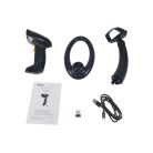 Equip Kézi Vonalkód olvasó - 351023 (1D, lézeres, állvánnyal, vezeték nélküli, fekete)