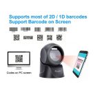 Equip Asztali Vonalkód olvasó - 351027 (2D, omnidirekcionális, vezetékes, fekete)