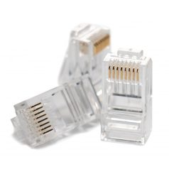   Hikvision DS-1M5EUA-15U/100PCS RJ45 csatlakozó, UTP fali kábelre (tömör), cat5e, önkioltó UL94V-2, 100 db/doboz, 8P8C