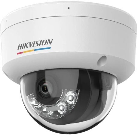 Hikvision DS-2CD1127G2H-LIUF (2.8mm) 2 MP fix ColorVu IP dómkamera, IR/láthatófény, beépített mikrofon