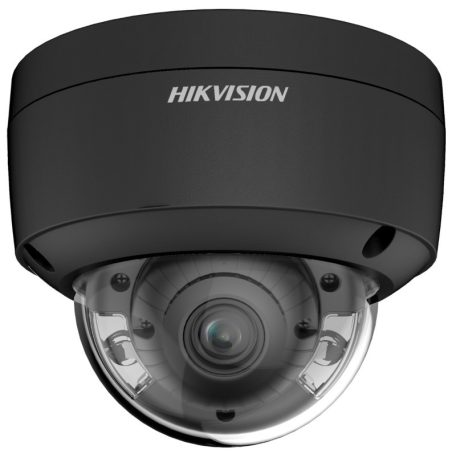 Hikvision DS-2CD2147G2-LSU-B (2.8mm)(C) 4 MP WDR fix ColorVu AcuSense IP dómkamera, láthatófény, hang I/O, riasztás I/O, mikrofon, fekete