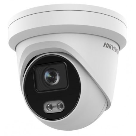 Hikvision DS-2CD2327G2-LU (2.8mm) 2 MP WDR fix ColorVu AcuSense IP turret kamera, láthatófény, beépített mikrofon