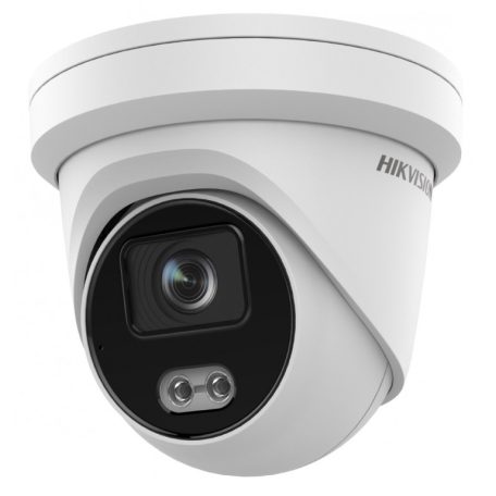 Hikvision DS-2CD2347G2-LU (4mm)(C) 4 MP WDR fix ColorVu AcuSense IP turret kamera, láthatófény, beépített mikrofon